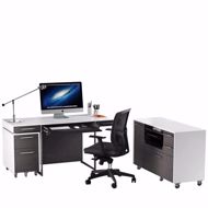modern mobile cabinet in office
