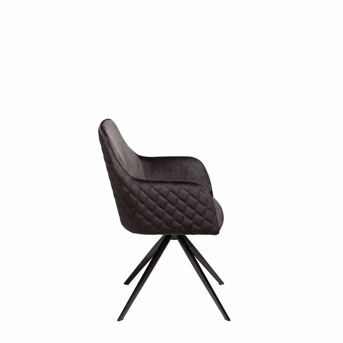 TWINE Swivel Chair - Black Velvet