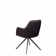 图片 TWINE Swivel Chair - Black Velvet