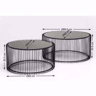Picture of Wire Coffee Table Set - Black
