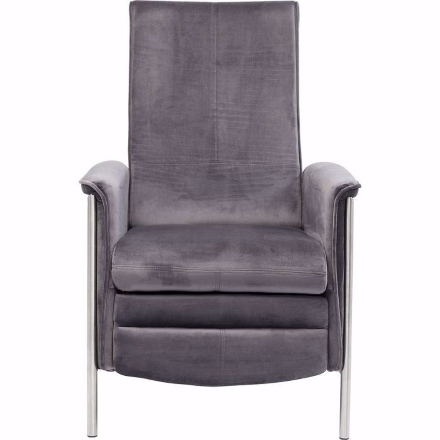 Relax Chair - Grey Velvet | INspiration Furniture - Vancouver BC