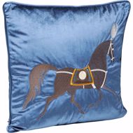 Image sur Classy Horse Cushion - Blue