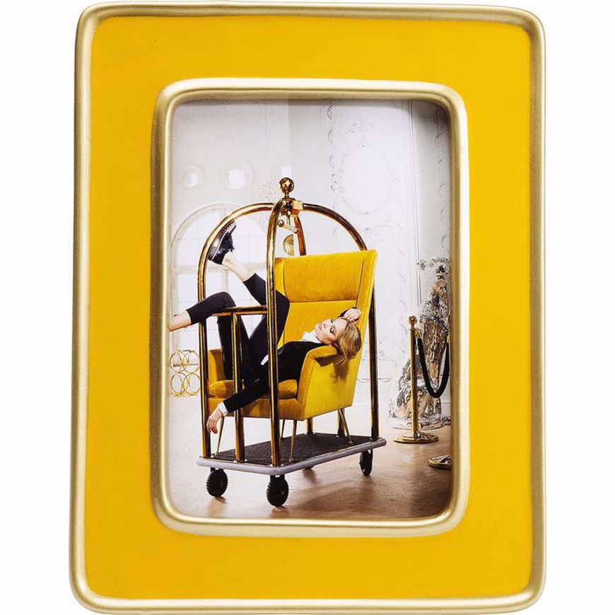 Picture of Zebra Frame - Yellow