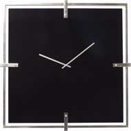 Picture of Black Mamba Wall Clock - Chrome