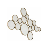 Image sur Bubbles Mirror - Brass