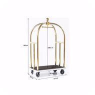 Picture of VIP Vegas Luggage Trolley - Gold