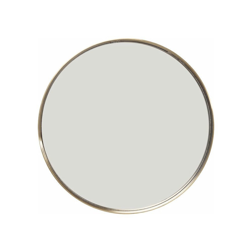 Image sur Curve 60 Round Mirror - Brass
