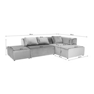 Image sur Infinity Sofa with Ottoman - Right