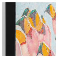 Image sur Swarm Of Flamingos Acrylic Painting