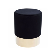 Picture of Cherry Stool - Black+Brass 35