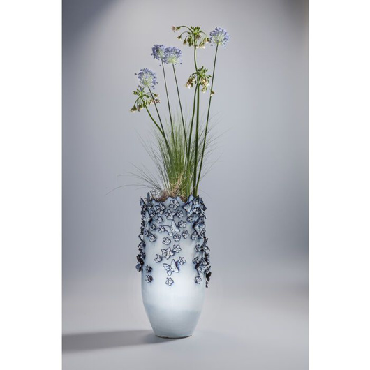 Image de Butterflies Vase- Light Blue 50cm