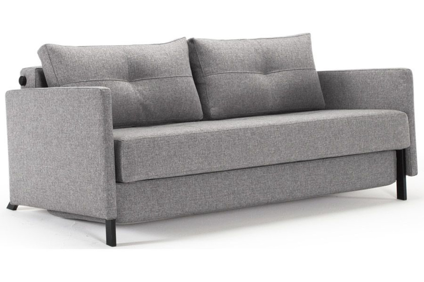 Image sur CUBED Sofabed W/Arms - Grey