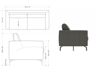 图片 SOLLIEVO 3-Seat Sofa - Grey