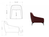 图片 FELICITA Arm Chair - Red