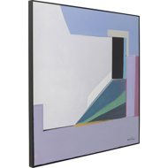 Image sur Framed Picture Abstract Shapes Purple