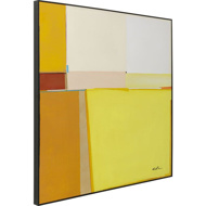 Image sur Framed Picture Abstract Shapes Yellow
