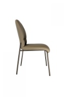 Image sur Full Leather Dining Chair - Grey