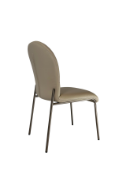 图片 Full Leather Dining Chair - Grey
