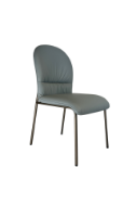 图片 Full Leather Dining Chair - Light Blue
