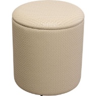 Picture of Stool Venezia Storage Cream Ø40cm