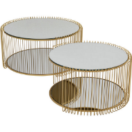 Picture of Coffee Table Wire Double Brass (2/Set)