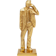 图片 Deco Figurine Standing Man Gold 62cm