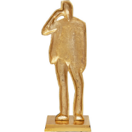 图片 Deco Figurine Standing Man Gold 62cm