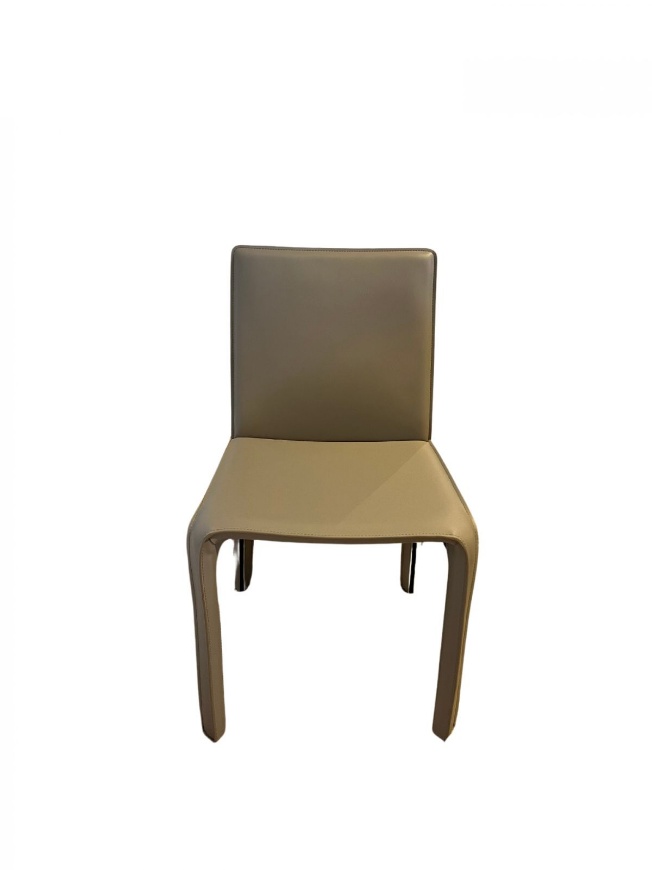 Image sur Bonded Leather Dining Chair - Taupe 