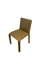 Image sur Bonded Leather Dining Chair - Taupe 