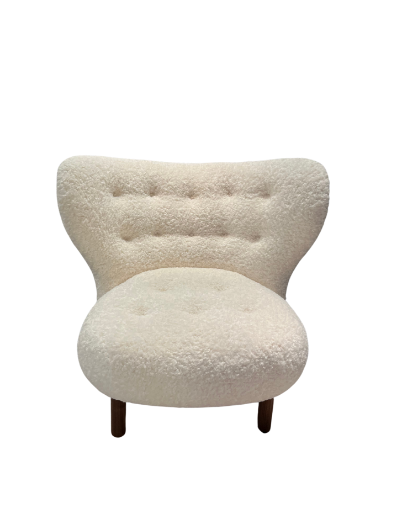 图片 TrendLux White Fab Relax Chair