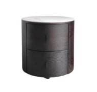 图片 TrendLux M603B Ceramic Top Round Nightstand