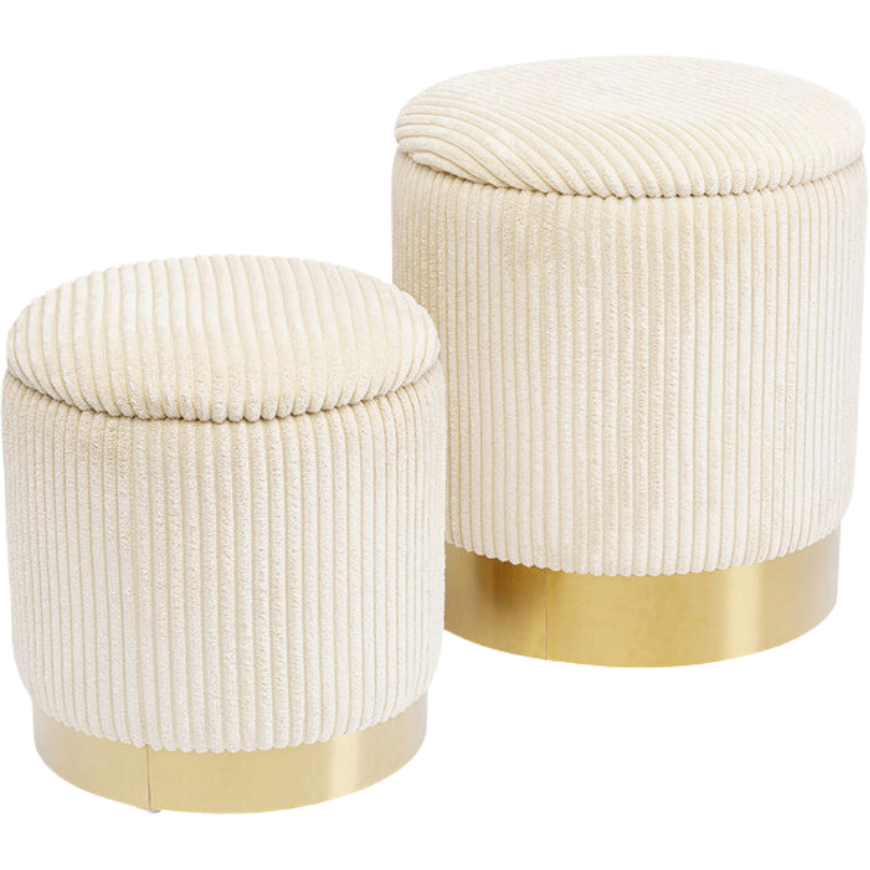 Picture of Stool Cherry Storage Cord Creme (2/Set)