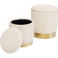 Image sur Stool Cherry Storage Cord Creme (2/Set)