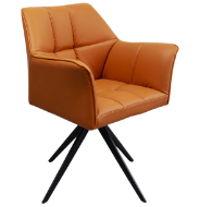 Picture of Thanks Tank Swivel Chair - Cognac