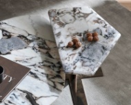 Image sur Trendlux Elephants Marble Table Set - White 