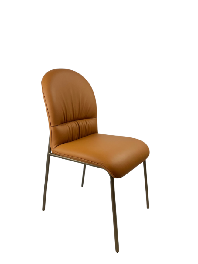 Picture of Leather Dining Chair - Orange 