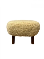 Image sur TrendLux Beige Fab Relax Chair Ottoman