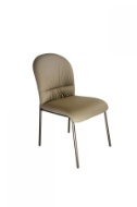 Image sur Full Leather Dining Chair - Grey